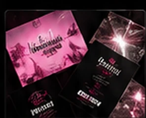 Hot pink marketing designs on a phone