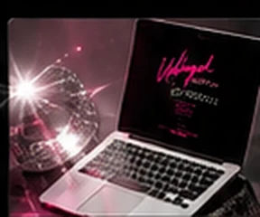 Website design displayed on a laptop